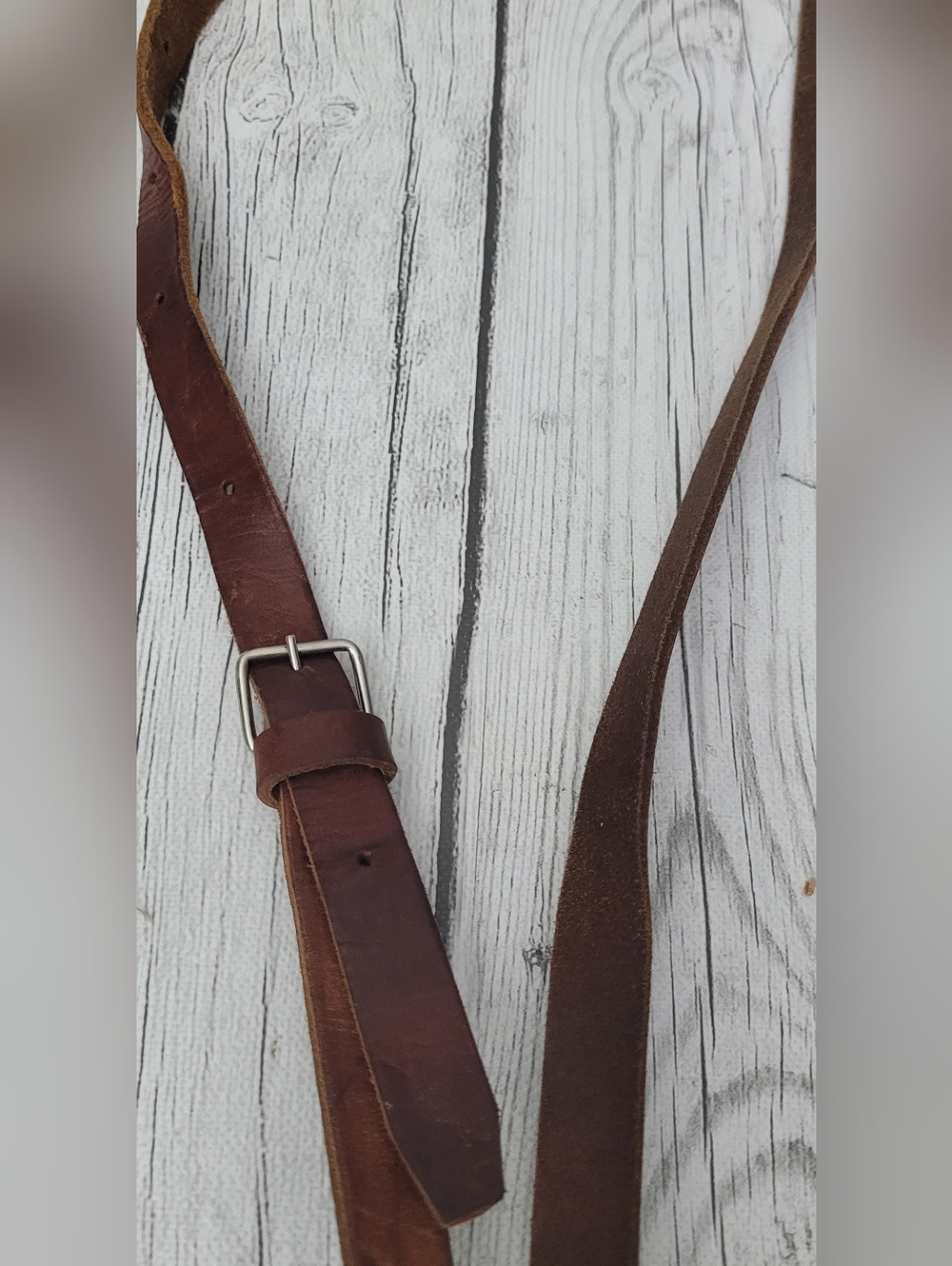 Handcrafted Brown Leather Crossbody Bag with Floral Tooled Detail - Picture 13 of 13